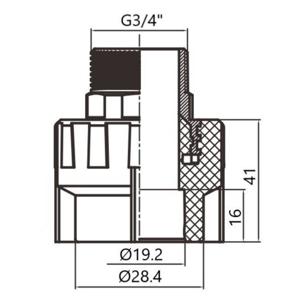 Муфта PPR Thermo Alliance 20х3/4" ЗР SD00053983 фото