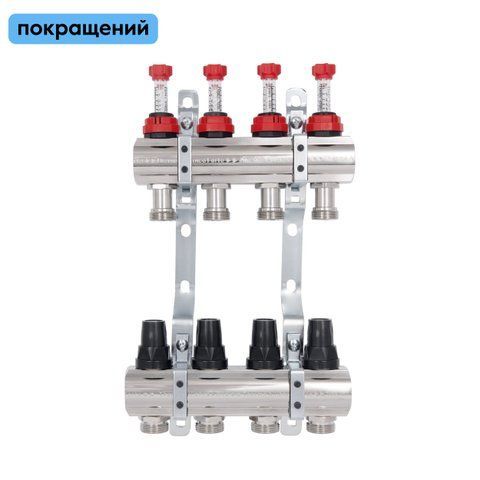 Колектор з витратомірами Thermo Alliance Forte 1" 4 виходи SF001W4 SD00039943 фото