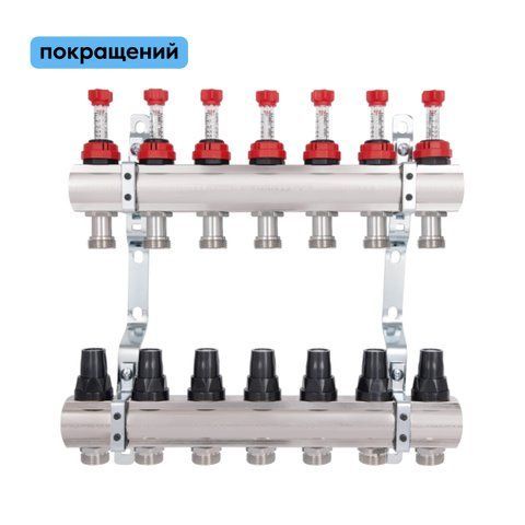 Колектор з витратомірами Thermo Alliance Forte 1" 7 виходів SF001W7 SD00039946 фото