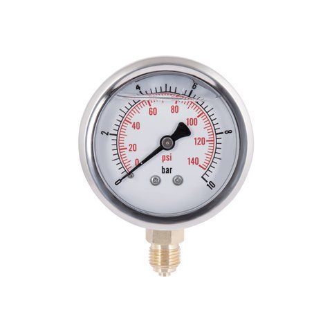 Манометр із гліцерином Thermo Alliancе Forte 10 бар, 1/4"З, нижнє підключення TAF170G10B SD00053545 фото