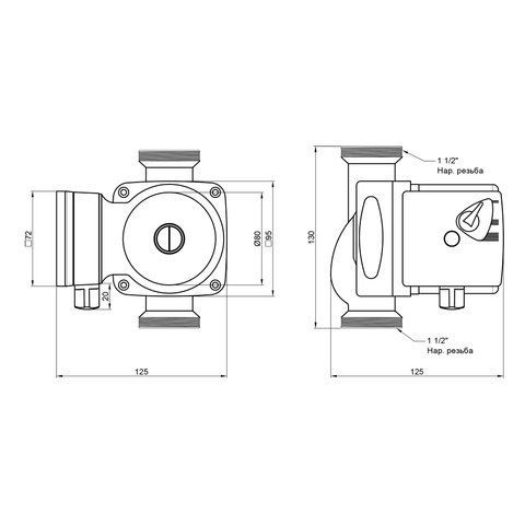 Насос циркуляційний Thermo Alliance LPS 25/60/130 SD00047126 фото