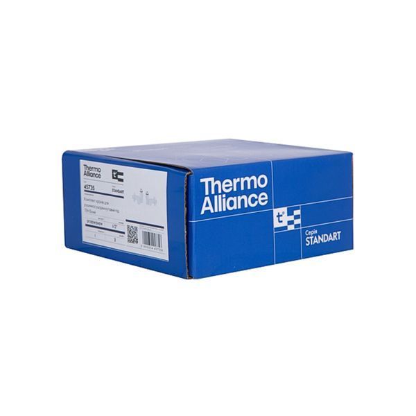 Комплект кранів Thermo Alliance Standart 1/2" бiлий, для рушникосушарки кутовий SF395W15HEW SD00051859 фото