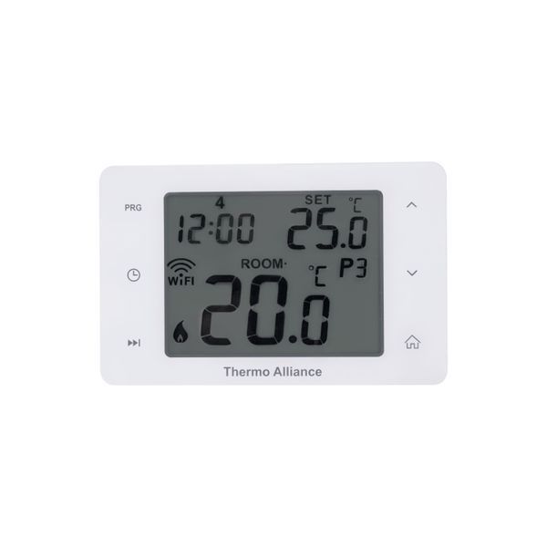Тижневий програмований термостат Thermo Alliance ТА-2701WiFi сенсорний з WiFi SD00049329 фото