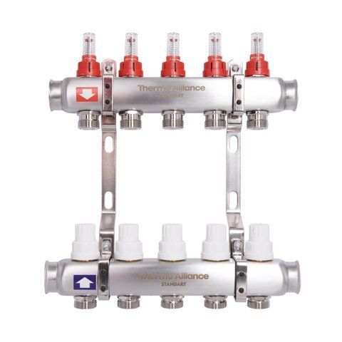 Колектор з витратомірами Thermo Alliance Standart 1" 5 виходи SD0045 SD00041504 фото