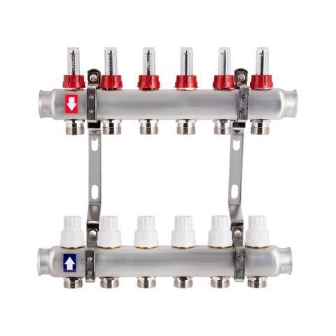 Колектор з витратомірами Thermo Alliance Standart 1" 6 виходів SD0046 SD00041505 фото