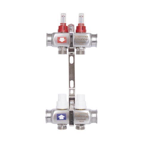 Колектор з витратомірами Thermo Alliance Standart 1" 2 виходи SD0042 SD00041501 фото